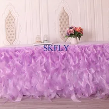 SK010L светильник фиолетовый сиреневый индивидуальный заказ Свадьба День рождения lavende органза курчавая ива юбка на липучке