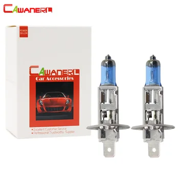 

Cawanerl 2 Pieces 100W Halogen Bulb H1 12V Warm White 4300K Car Light Source Headlight Head Fog Light High Power