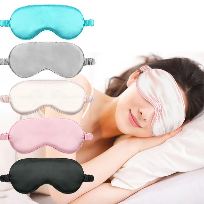 Мягкая Шелковая Маска Для Сна переносная дорожная повязка для глаз Nap повязка на глаза для отдыха маска для сна ночная маска для век