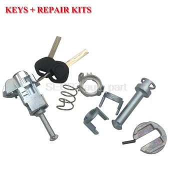 

1 SET For BMW/ E46 3 Series Front Left Driver Door Lock Cylinder Barrel Assembly Key + repair kits 51217019975
