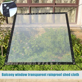 

Transparent Rainproof Shed Cloth Tarpaulin Lightweight Waterproof Tarp Cover Tent Shelter JS23