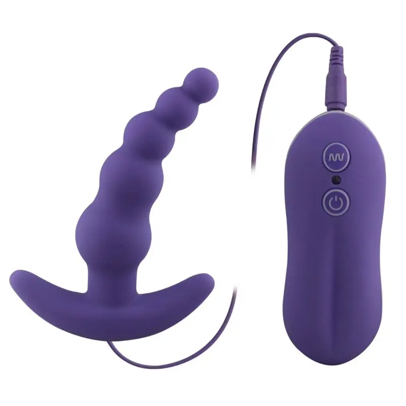 Best Chance for  2019 Hot Sale 10 Frequency Beads Anal Plug Vibrator Remote Control Massage G-spot Butt Stimulation 