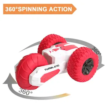 

Remote Control Car Rechargeable 2.4GHz 360 Degree Rotation Flip Stunt Vehicle RC Car Toy With Light Watchband