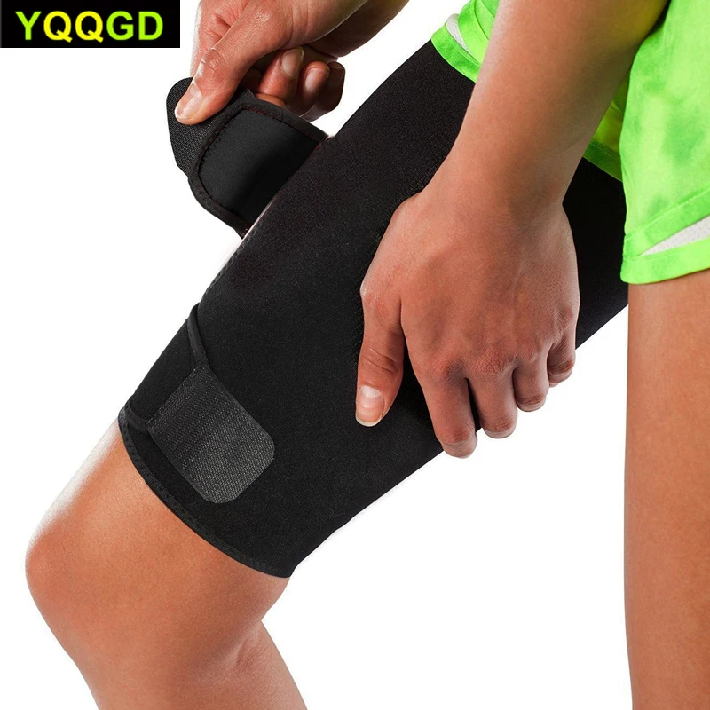 1Pcs Thigh Brace Hamstring Wrap Compression Sleeve Trimmer Support for