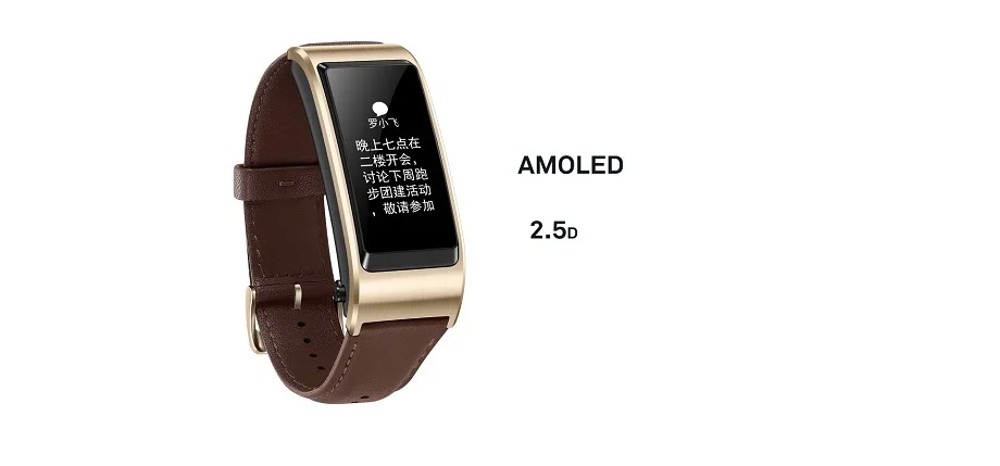 huawei TalkBand B5 Talk Band Bluetooth Смарт-браслет носимые спортивные Напульсники сенсорный AMOLED экран вызова наушники группа