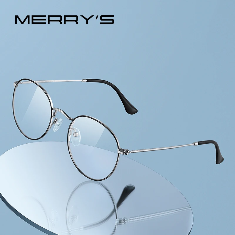 MERRYS DESIGN Classic Round Glasses Frame For Men Women Fashion Myopia Prescription Glasses Frames Optical Eyewear S2547