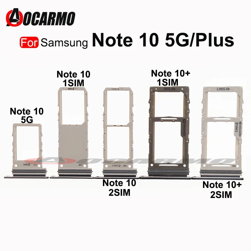 Сим-карты с гнездом держатель Micro SD карт памяти адаптер для Samsung Galaxy Note 10 плюс 5G + N970