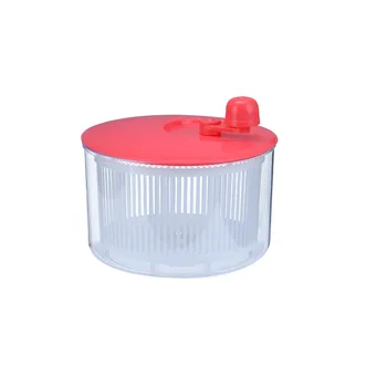 

High-Speed Rotation Plastic Dehydration Basket Ergonomic Design Comfortable Grip Centrifugal Manual Salad Quick Drainer