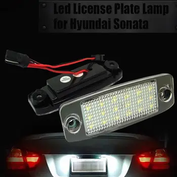 

2Pcs White Light Car Number License Plate Light for Hyundai Sonata LED License Plate Lights Lamps Bulbs Exterior Car Accessories