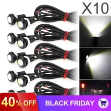 10 шт./лот 9 Вт 18 мм белый 5730 СВЕТОДИОДНЫЙ Автомобильный противотуманный светильник с орлиным глазом DRL сигнальная Поворотная лампа обратный резервный угол стоп стояночный задний фонарь