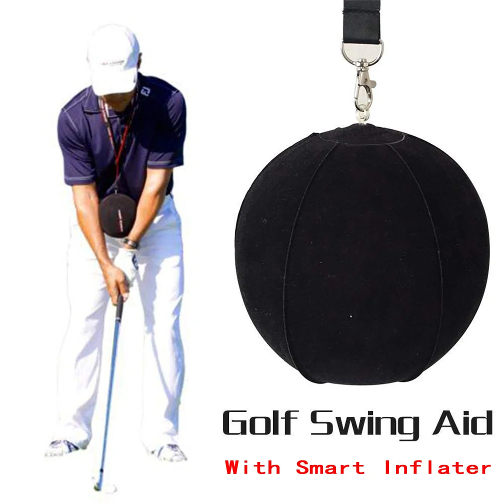 

New Golf Swing Trainer Ball With Golf Smart inflatable Assist Posture Correction Training For Golfers Dropshipping New Black