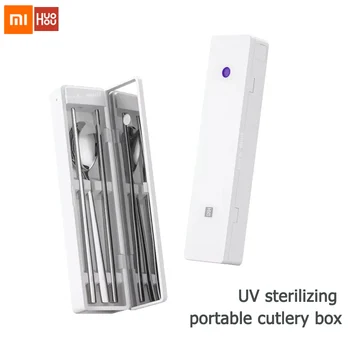 

Xiaomi Huohou Portable Self-sterilizing Portable Cutlery Box Home Rechargeable Cleaner with Travel Sterilization Storage Box
