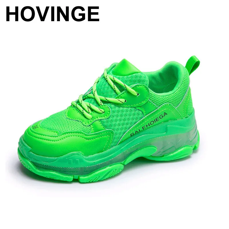 HOVINGE женская обувь Flyknit кроссовки Для женщин супер светильник туфли с подошвой из