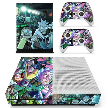 

Rick and Morty Skin Sticker Decal For Xbox One S Console and Kinect and 2 Controllers For Xbox One Slim Skin Sticker Vinyl