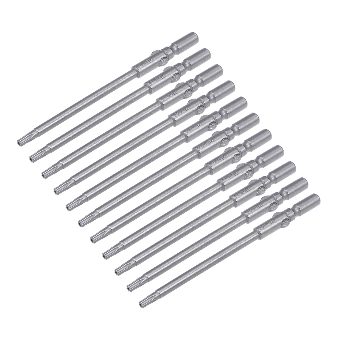 uxcell 10 Pcs 100mm Long 6mm Dia Round Shank T15 Magnetic Torx Security Screwdriver Bits | Инструменты