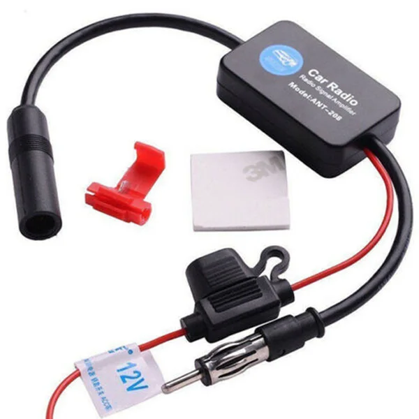 

Auto FM AM Radio Stereo Signal Antenna Aerial Signal Amplifier Booster 12V Signal Enhancement Equipment Car Styling