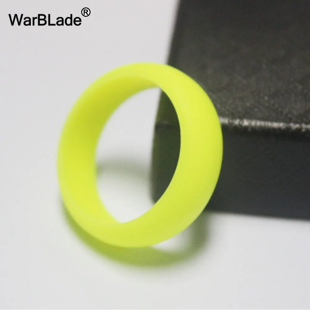 WarBLade Men 8mm Silicone Rings Hypoallergenic Flexible Sports Antibacterial Wedding Rubber Bands Women Silicone Finger Ring 3
