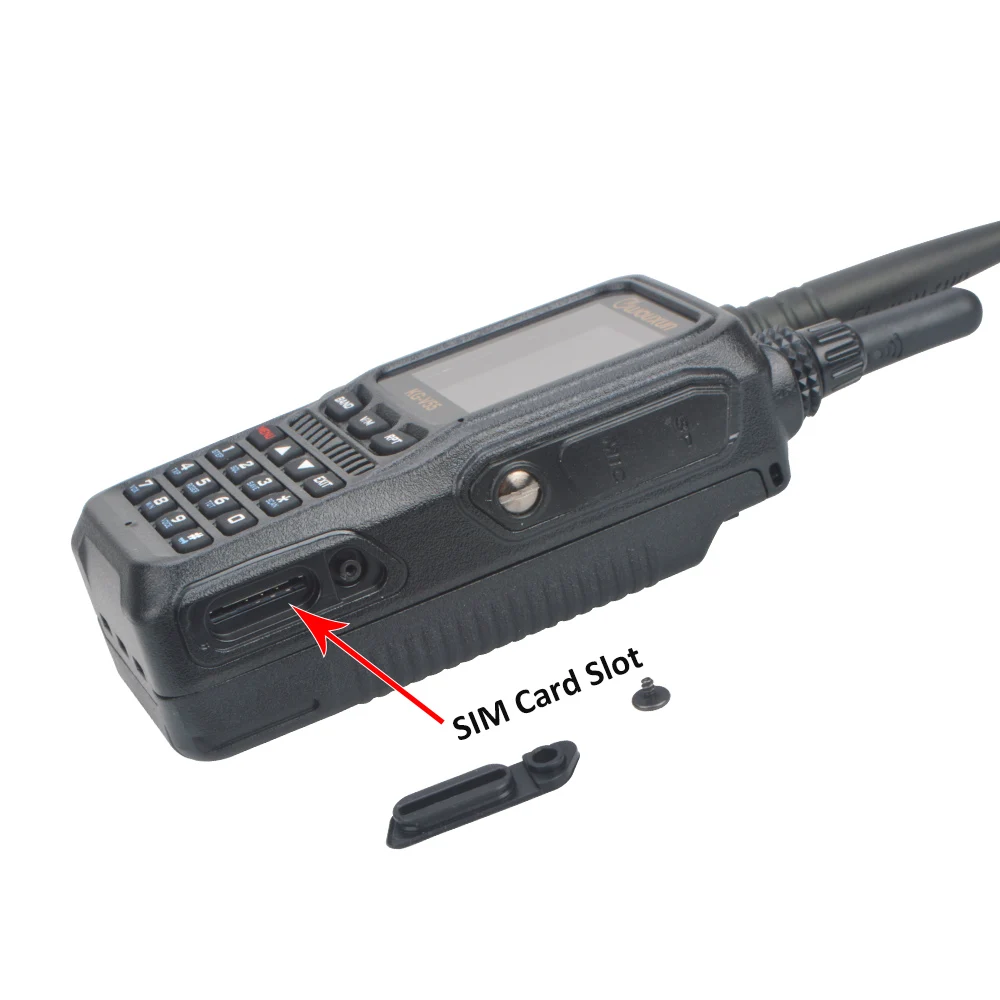 Public Network 4G/3G/2G WCDMA walkie talkie integrated with Dual band VHF UHF Analogue FM scrambler Two way radio Wouxun KG-V55 5