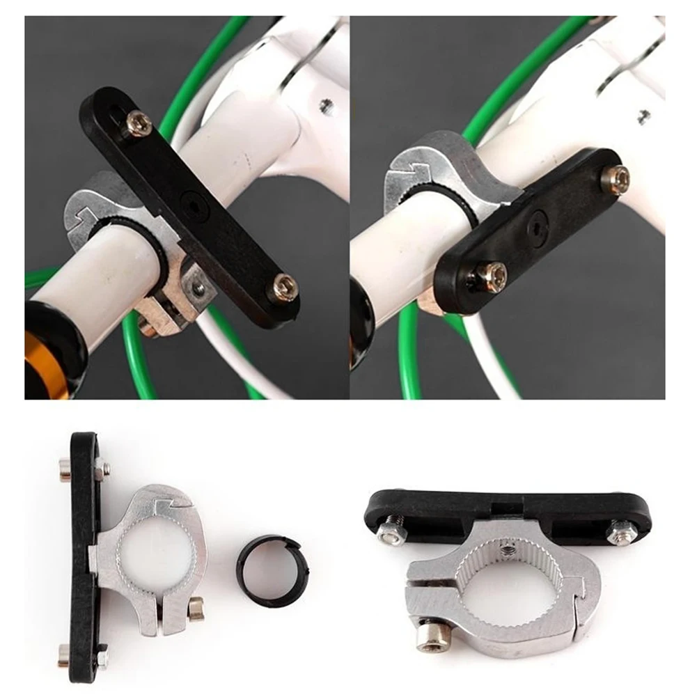 2pcs MTB Bike Water Bottle Cage Adapter Kettle Holder Clamp Rack Bracket Cycling HandleBar Clamp On Water Cup Holder 360 Degrees bicycle water bottle cage bicycle bottle holder water bottle holder