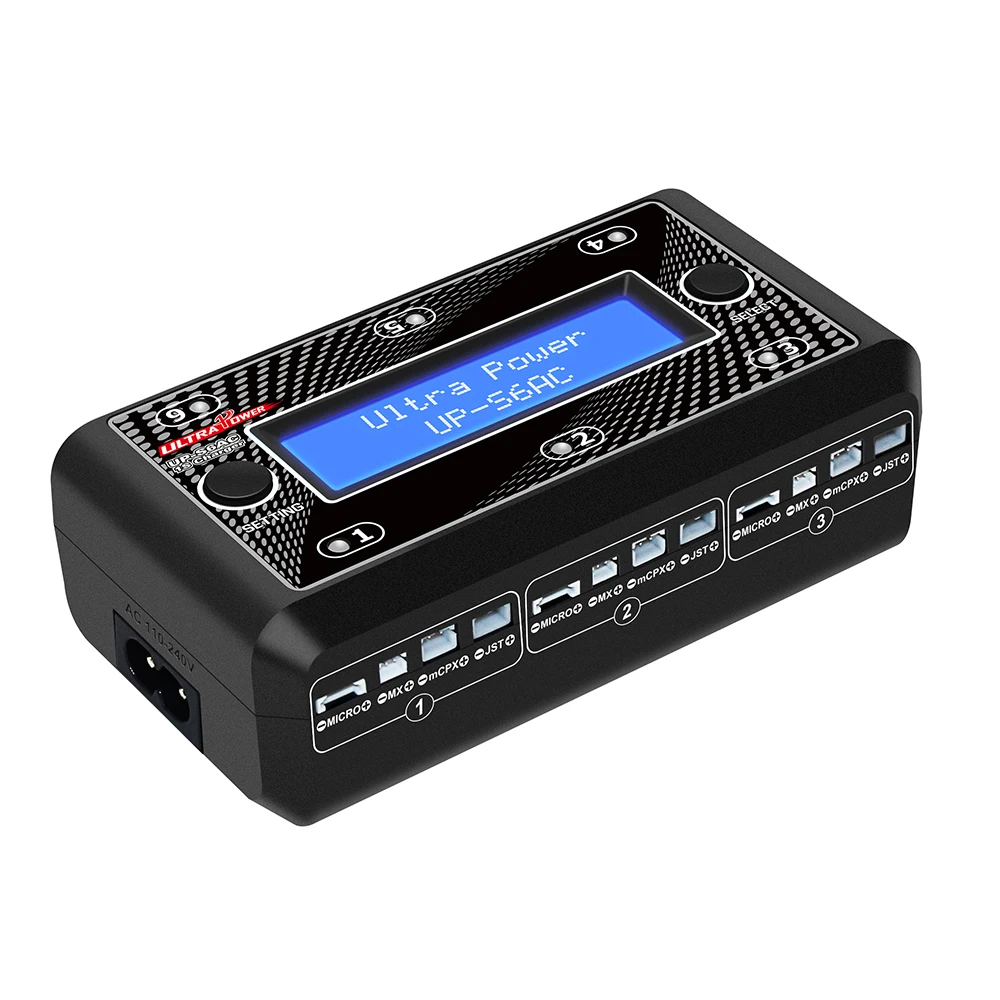 UP-S6AC 6-Way 1S LiPo/LiHV батарея баланс зарядное устройство Dis для RC автомобилей Дрон лодка