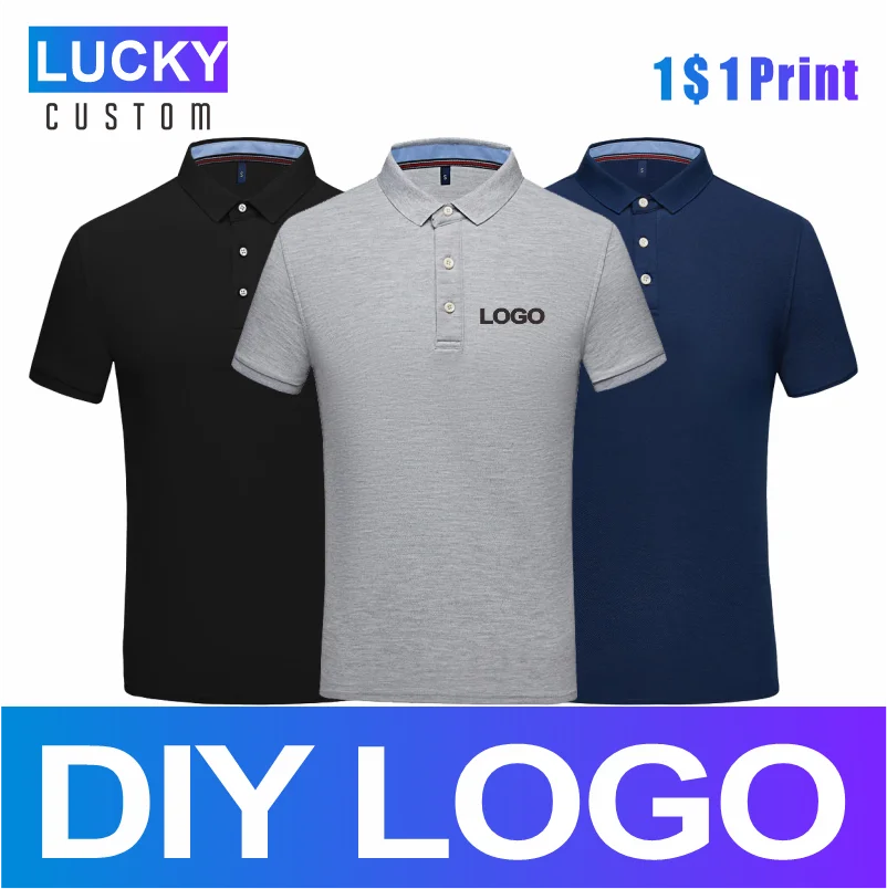 

.Men's Solid Color High Quality Polo Shirt Custom Printed Embroidery Company Logo Short Sleeve Breathable Polo Shirt 4xl