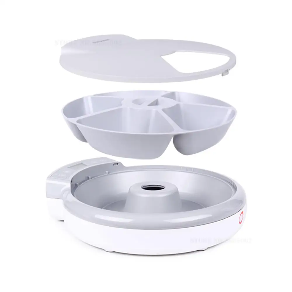 Xiaomi Automatic Pet Feeder Timing Feeder 5 Meals 5 Grids Food Dispenser Dish Feed Voice Record LCD