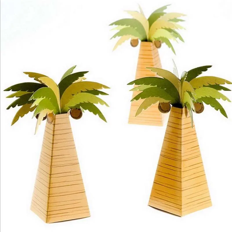 20% из 48 шт./96 шт. коробка для конфет с пальмой Кокосовая пальма Подарочная обертка