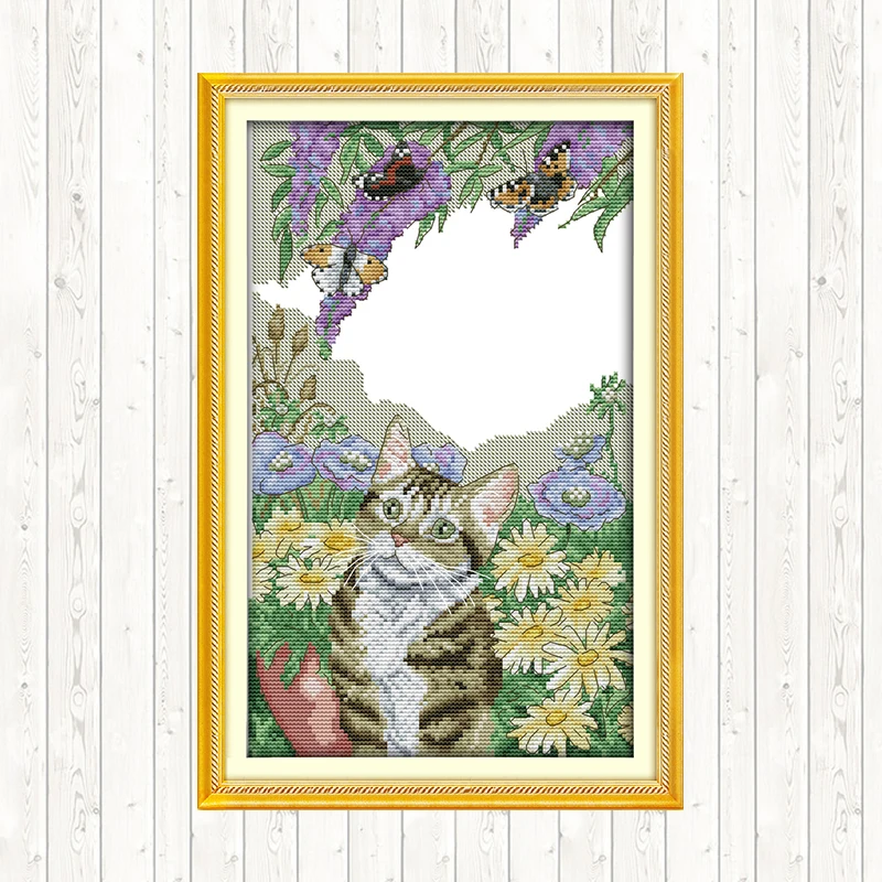 Chinese Cross Stitch Kits DIY for Needlework Aida 14ct 11ct Count Printed Canvas Painting Cross Stitch Embroidery Kit DMC Floss