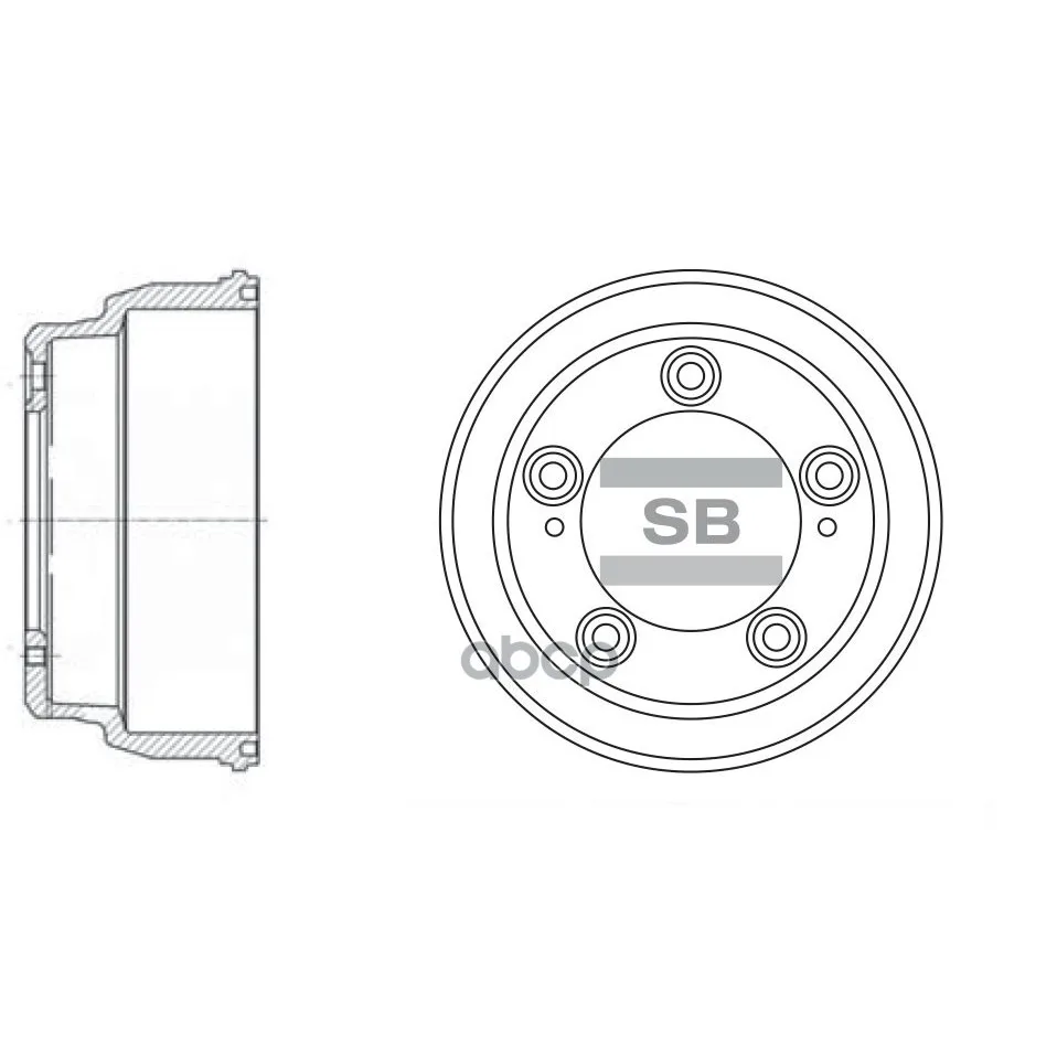 Барабан Тормозной Hyundai H-100/Porter Ii 04- D=220мм. Sangsin Brake Sd1035 Sangsin brake арт. SD1035