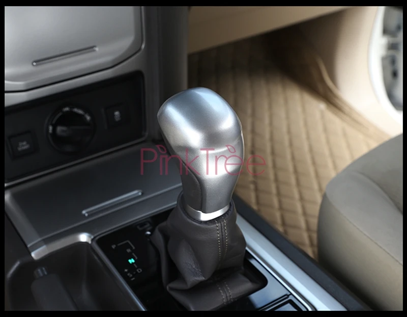 Для Toyota Land Cruiser Prado 150 2010-2013- внутренняя ручка переключения передач накладка матовый хром/деревянный цвет Стайлинг аксессуар