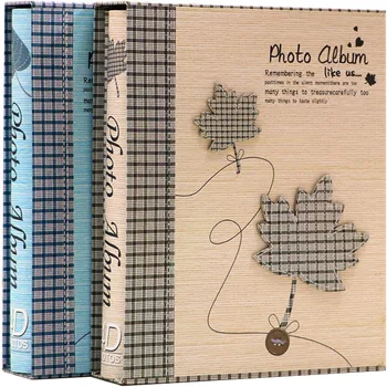 

6 Inch 3D Retro Photo Album 200 Photos Interleaf Family Large Capacity Children'S Scrapbook Memory Book DIY Picture Storage New