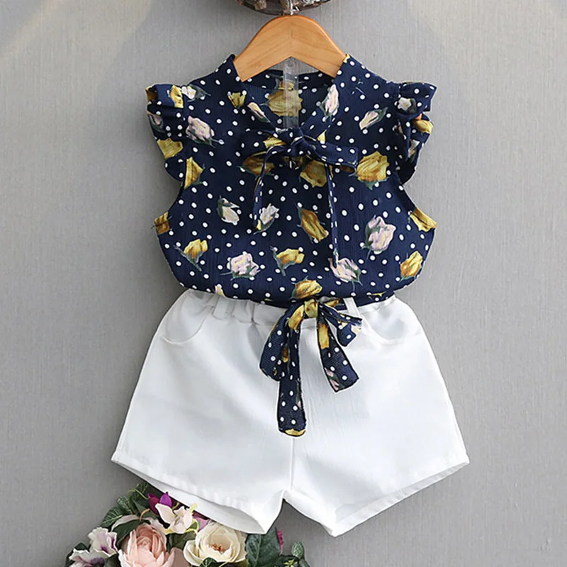 Cute Girls Clothes Set - Summer Sleeveless T-shirt - 5,6,7 Year Girl Dresses - Girls Wear - Little Girl Clothes