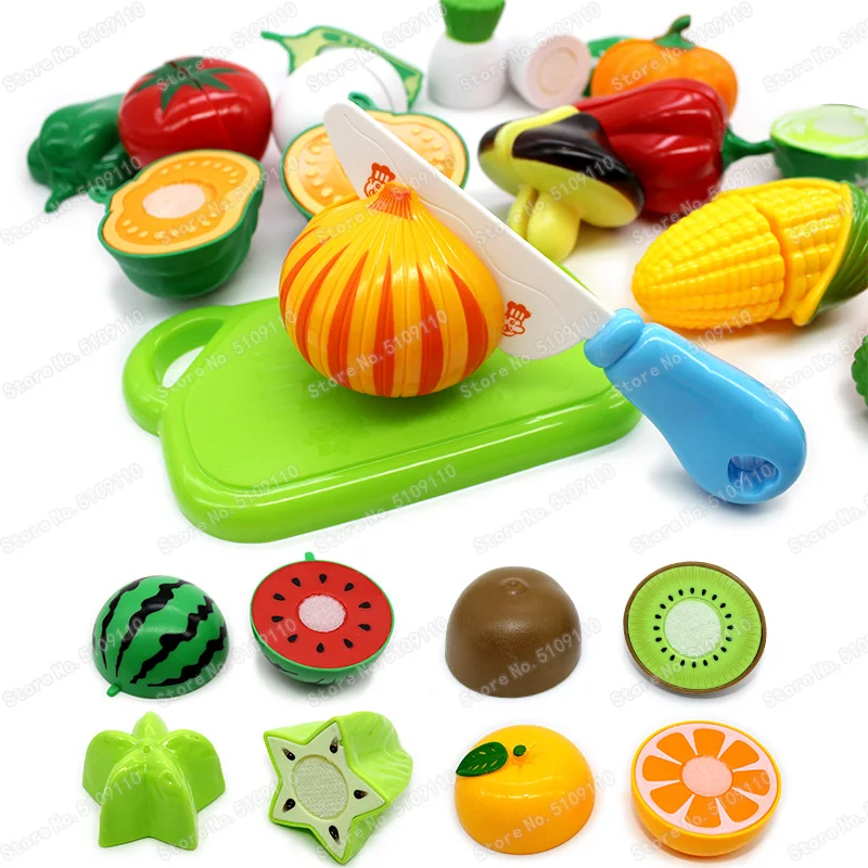 Детский кухонный разделочный фруктовый Овощной корм, кухонные игрушки, детские игрушки для девочек, подарок для девочек и мальчиков, детский кухонный набор для детей, игры