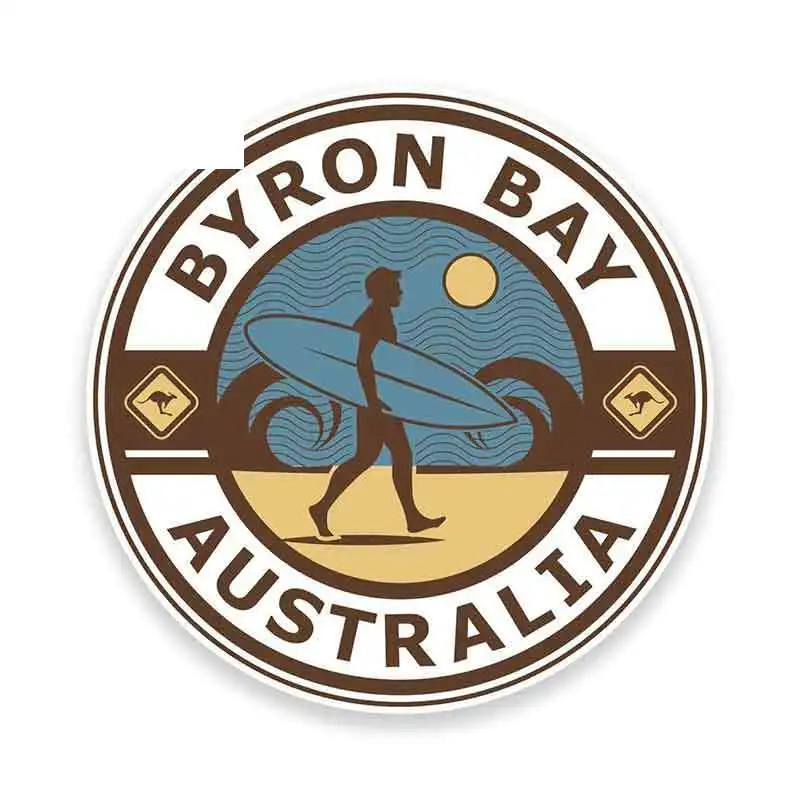 

Креативная забавная наклейка 13 см X 13 см для Byron Bay Australia автомобильные наклейки бампер, графика грузовика, Солнцезащитная наклейка, автомобильные аксессуары