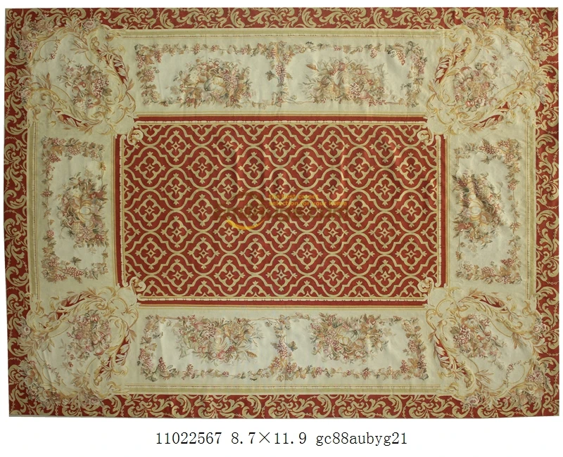 Французский aubusson ковер домашний декор в этническом стиле натуральная овца Античный стиль нео классический античный для гостиной