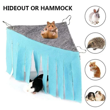 

Small Tassel Corner Rest Hideaway Hammock Hideout Nest Rat Durable Hamster For Hedgehog Ferret Guinea Pig Pet Tent Hanging Bed