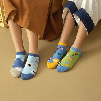 

Women Socks Summer Thin Cotton Funny Cute Cat Unicorn Flamingo Animal Socks Ankle Boat Creative Art Short Socks Female Slippers