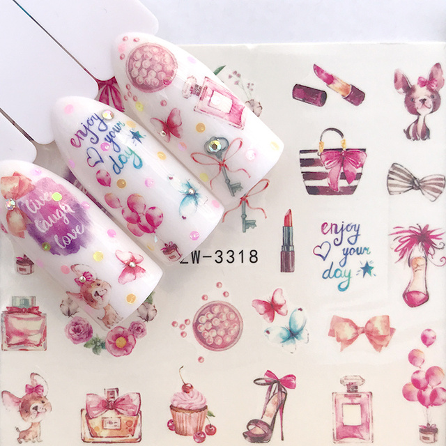 Sheet 2022 New Arrival Summer Beach Water Decal Xmas Sticker For Nail Pattern Painting Wrap Paper Foil Tip Tattoo Manicure