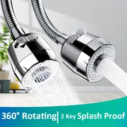 360 Rotate Swivel Faucet Nozzle Splash Proof Kitchen Faucet  Water Saving Nozzle Sprayer Filter Tap Sink Household Accessories