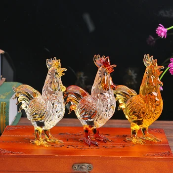 

3 Colors K9 Crystal Chicken Design Diamond Ornaments Colorful DIY Gift Home Car Office Party Decor Figurines Birthday Gifts