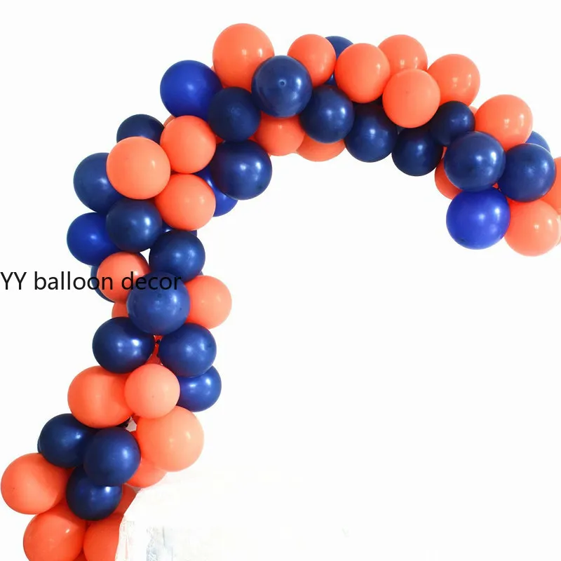 

Set Balloon Garland Kit Balloon Arch Navy Blue and Orange Balloons Party Decoration Valentines Bridal Shower Birthday