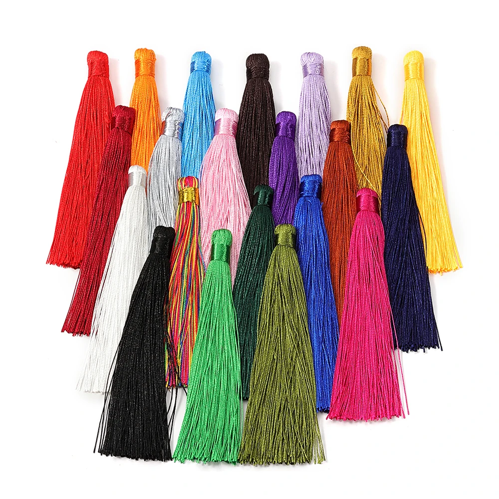 

10pcs 12cm Silk Tassels for Diy Jewelry Making Tassels Fringe Earrings Charms Handmade Wedding Home Decoration Pendants Findings