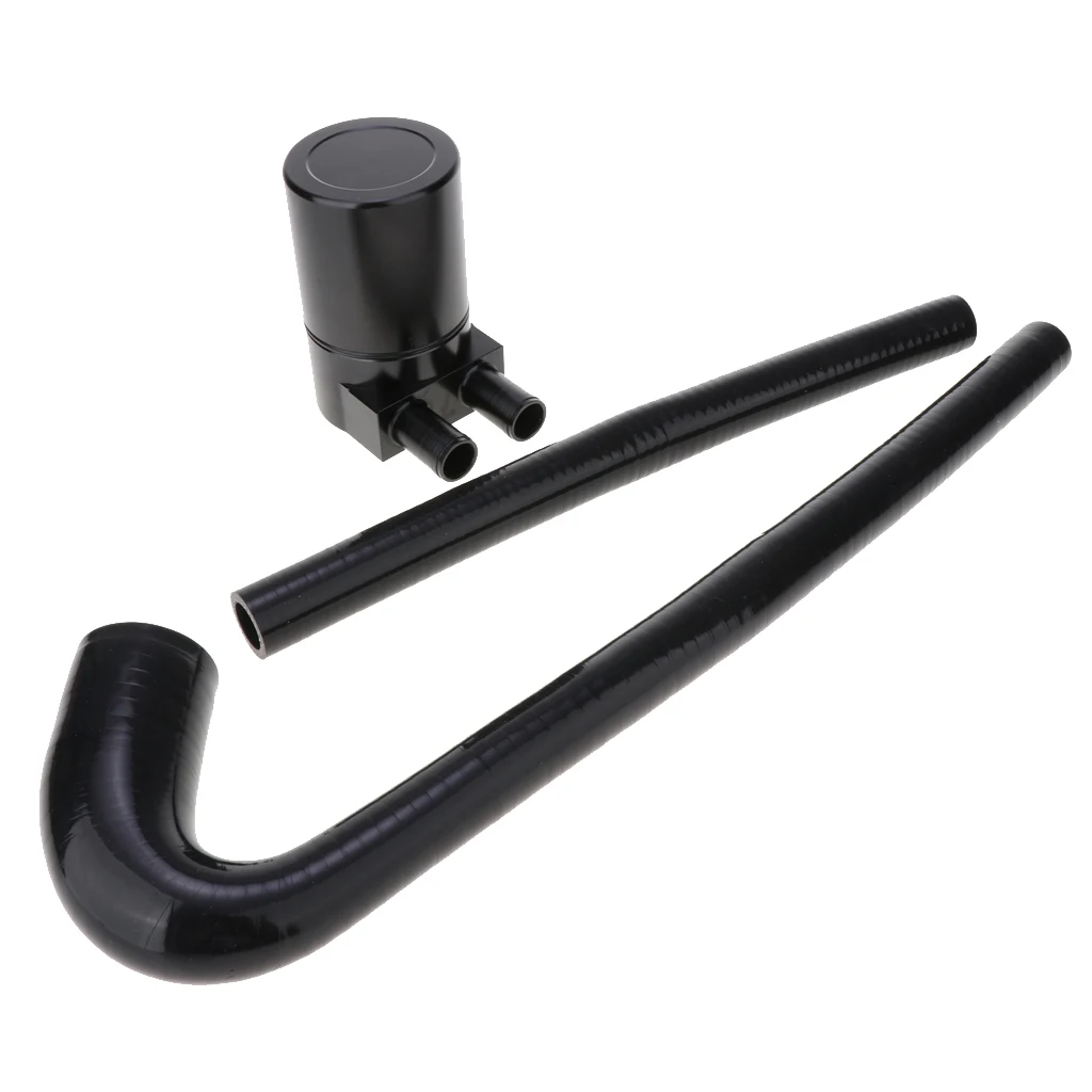 Engine Baffled Oil Catch Tank Can Reservoir Breather Filter Hose Set for BMW N54 335