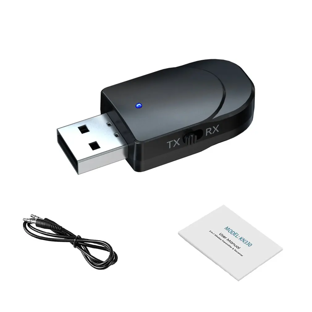 Мини Bluetooth 5,0 аудио приемник передатчик 3,5 мм AUX Jack стерео Bluetooth передатчик для ТВ ПК автомобиля USB беспроводной адаптер - Color: Type C