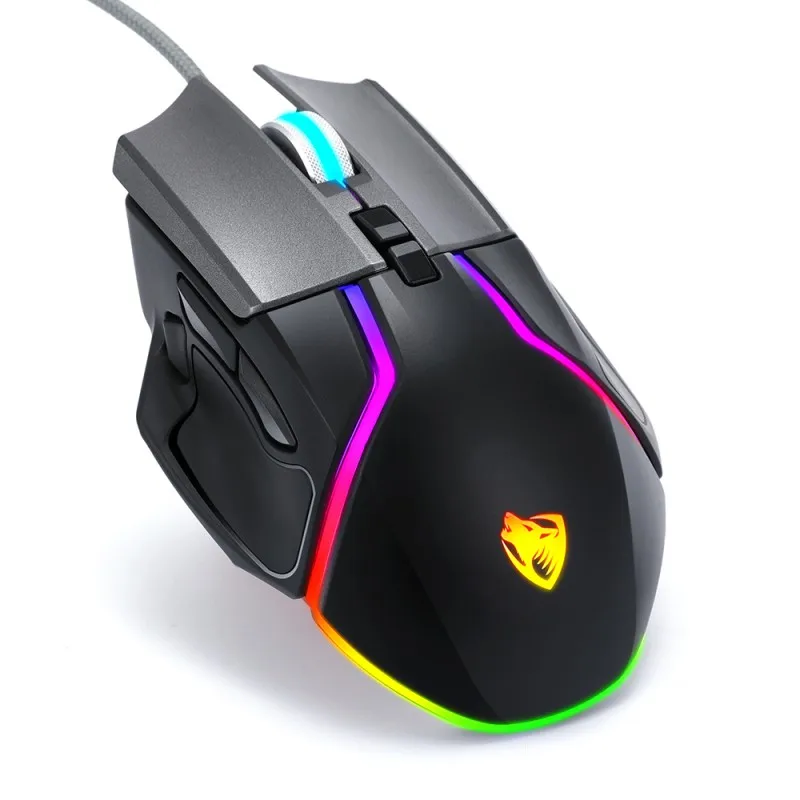 V11 Профессиональная USB Проводная RGB 7-color Lighting Design игровая мышь удобная ручка эргономичные компьютерные мыши для ПК