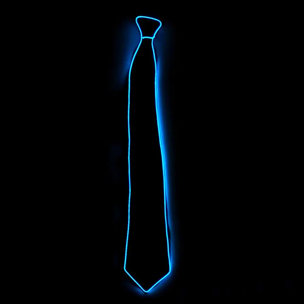 Dark blue Галстук-светильник, регулируемый, для джентльменов, креативный, Забавный галстук, новинка, модный, для паба, яркая атмосфера - Цвет: Dark blue