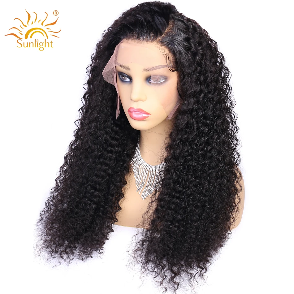 Brazilian Deep Wave Wig Lace Front Human Hair Wigs Pre Plucked Lace Wig For Women Sunlight Natural Remy 13x4 Lace Front Wigs