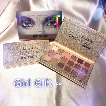 

18Colors Beauty Glaze Eyeshadow Palette Perfect Eye shadow Glitter Shimmer Waterproof Long Lasting Make Up Pallet Beauty Eyebrow