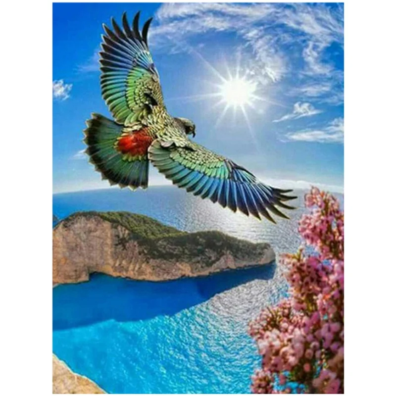 

5D DIY Diamond Painting Kit Flying Eagle Full Diamond Embroidery Cross Stitch Art Craft For Home Wall Decor