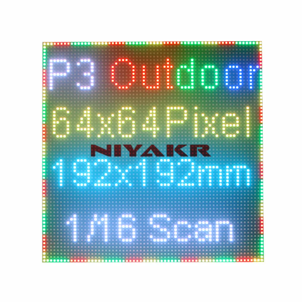 

P3 Outdoor Led Display Panel 64x64 Rgb Matrix